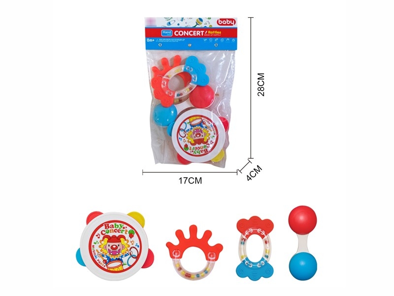 BABY RATTLE 4PCS - HP1173141