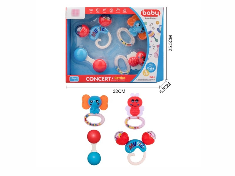 BABY RATTLE 4PCS - HP1173156