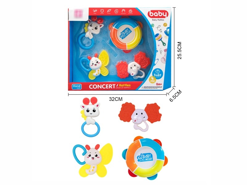 BABY RATTLE 4PCS - HP1173158