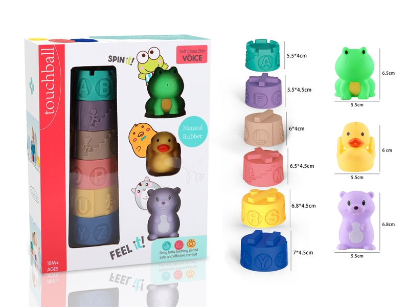RUBBER JENGA W/WHISTLE - HP1173536