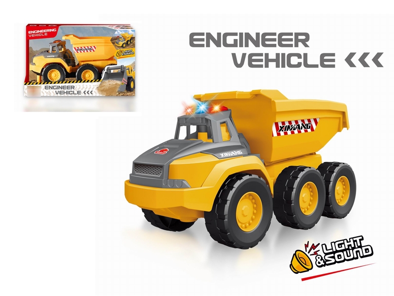 FRICTION CONSTRUCTION TRUCK W/LIGHT & SOUND (INCLUDED BATTERY) - HP1173670