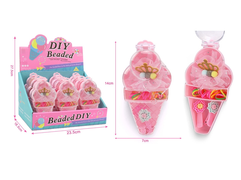 女孩饰品-冰淇凌饰品盒12只 - HP1174145