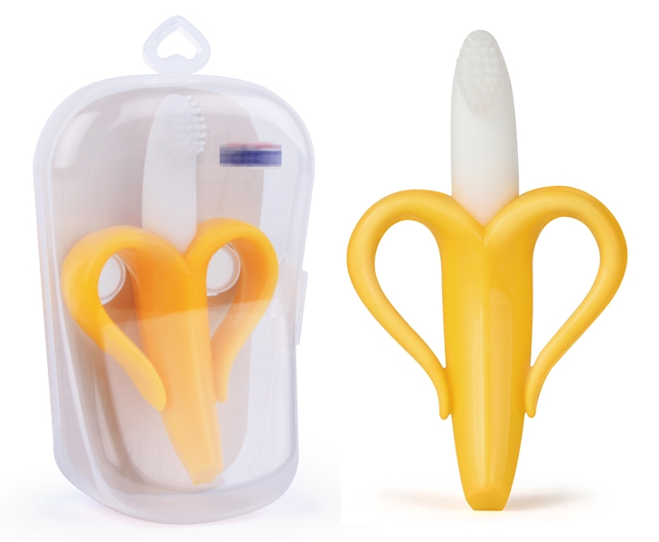 NEWBORN TEETHER + TOOTHBRUSH (SAFE SILICONE) - HP1174195