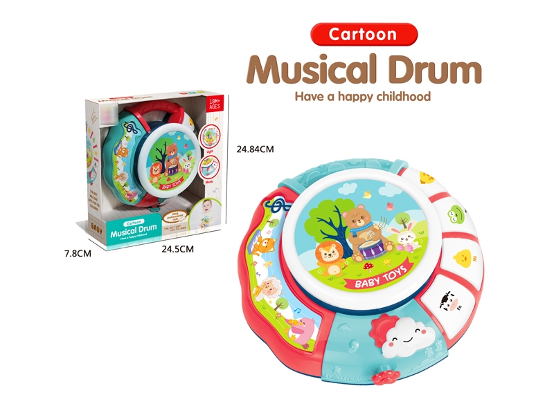 DRUM W/LIGHT, MUSIC & TOUCH INDUCTION (DRUM SURFACE IS MADE OF CLOTH) - HP1174508