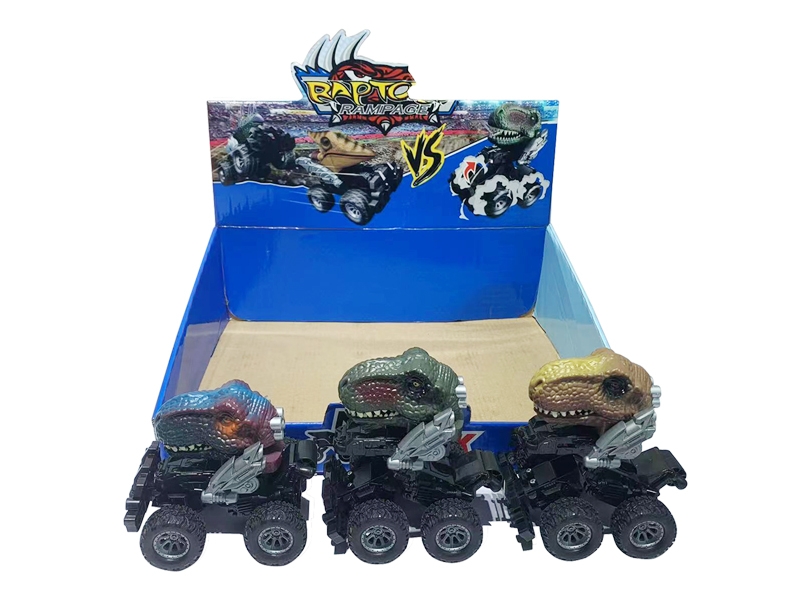 FRICTION & BOUNCE DINOSAUR CAR(9PCS/DISPLAY BOX ) - HP1174612