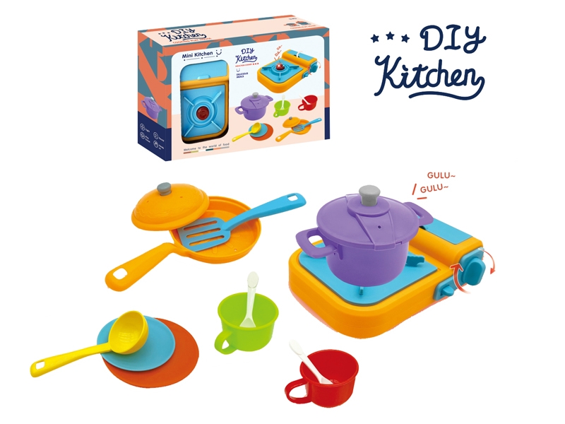 KITCHEN SET W/LIGHT & SOUND (13 PCS) - HP1174675