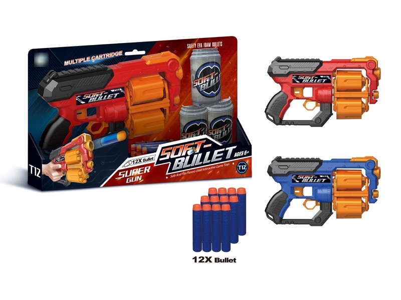 SOFT SHOOTING GUN W/12PCS BULLETS - HP1174846