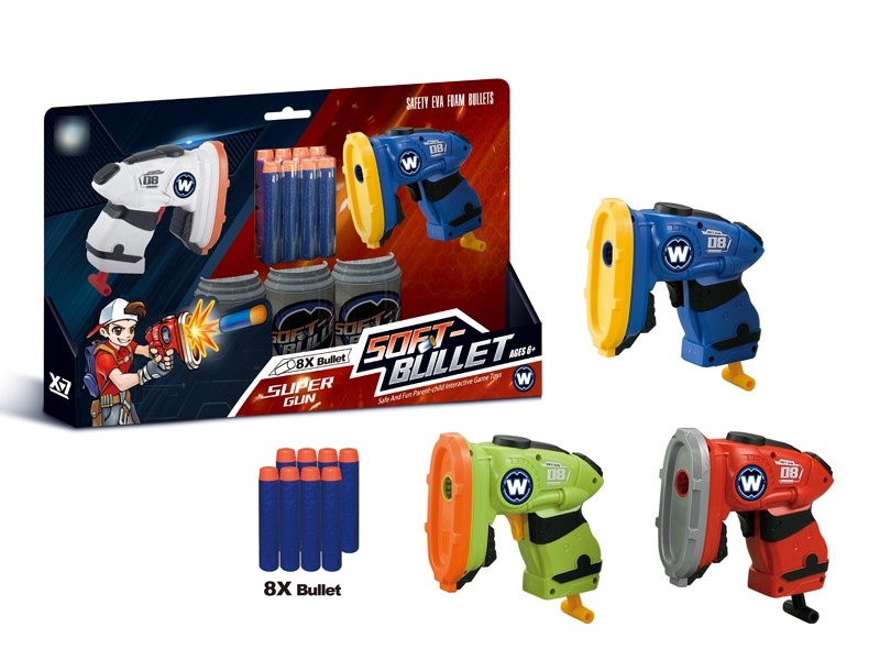 SOFT SHOOTING GUN W/8PCS BULLETS - HP1174848