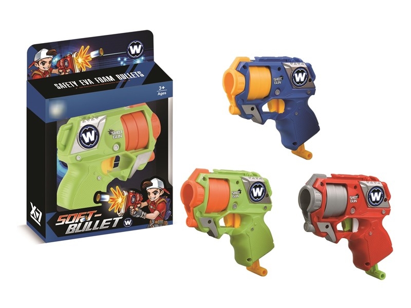 SOFT SHOOTING GUN W/4PCS BULLETS - HP1174857