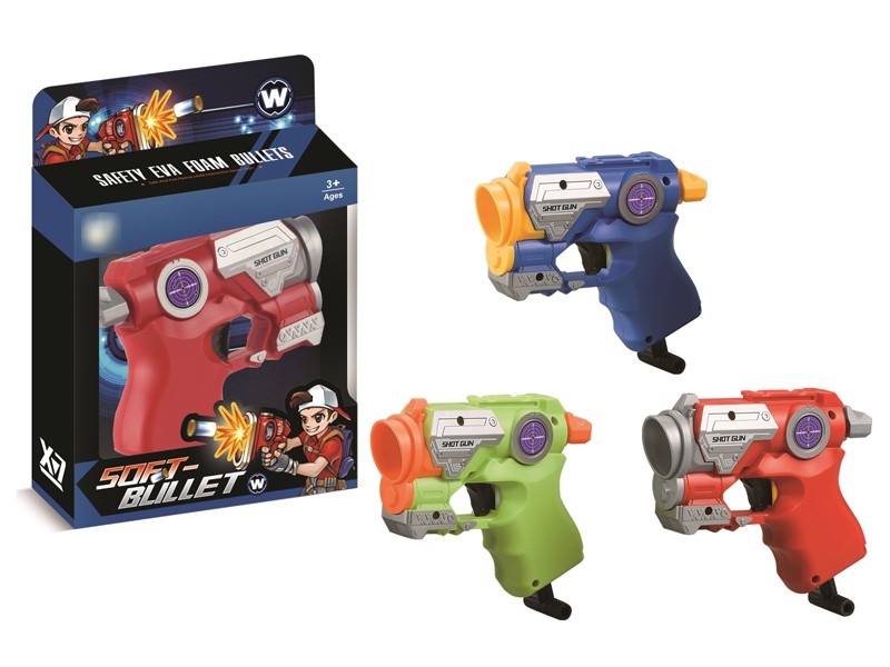 SOFT SHOOTING GUN W/4PCS BULLETS - HP1174859