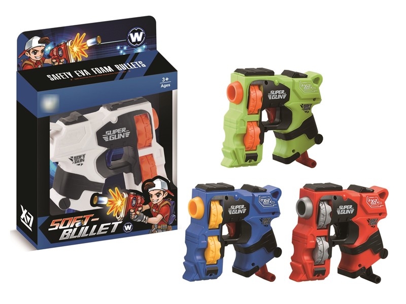 SOFT SHOOTING GUN W/4PCS BULLETS - HP1174860