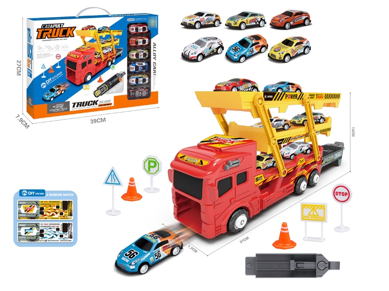 PRESS & GO CAR W/METAL CAR 6 PCS，2COLOUR - HP1175740