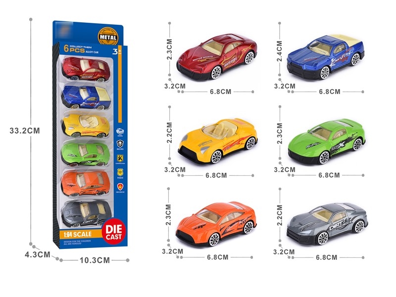 1:64 FREE WAY DIE-CAST CAR 6PCS - HP1176635
