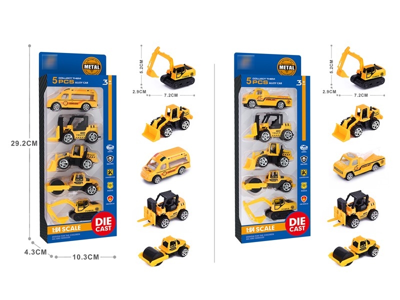 1:64 FREE WAY DIE-CAST CAR 5PCS，2ASST - HP1176641