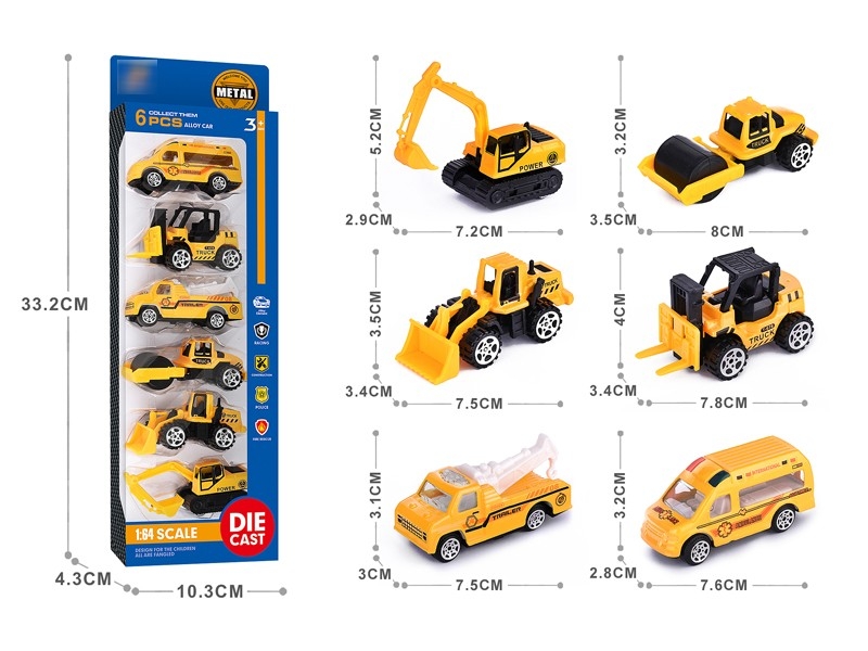 1:64 FREE WAY DIE-CAST CAR 6PCS - HP1176644