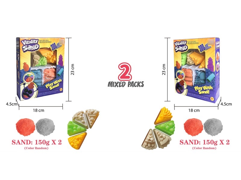SPACE SAND SET 300G W/ACCESSORIES，2ASST - HP1176930