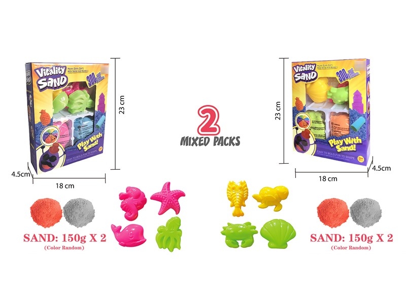 SPACE SAND SET 300G W/ACCESSORIES，2ASST - HP1176932