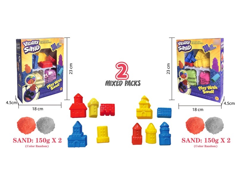 SPACE SAND SET 300G W/ACCESSORIES，2ASST - HP1176933