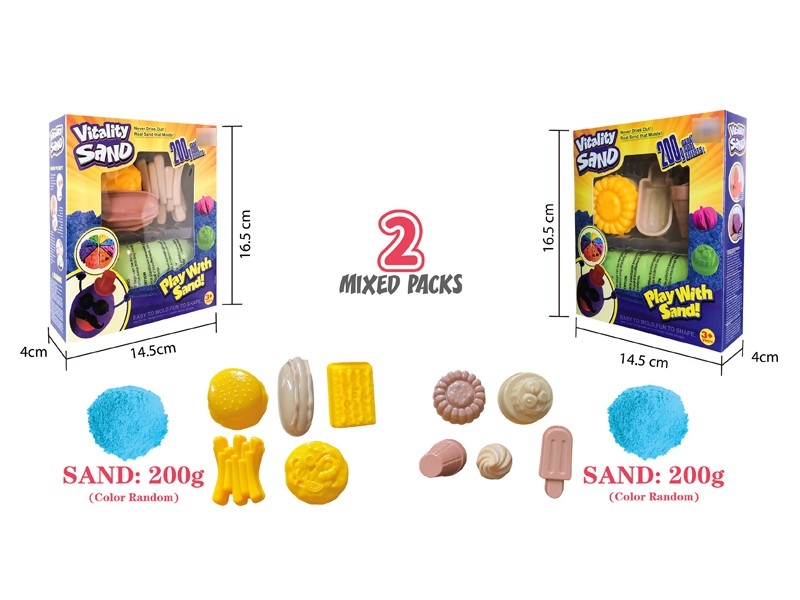 SPACE SAND SET 200G W/ACCESSORIES，2ASST - HP1176936