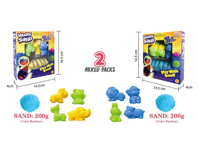 SPACE SAND SET 200G W/ACCESSORIES，2ASST - HP1176938