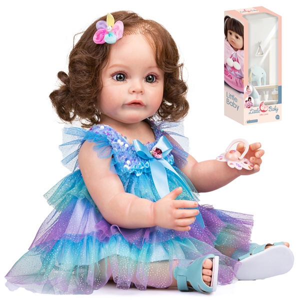 55CM HIGH SIMULATION SILICONE DOLL W/ACCESSERIES (HAIR TRANSPLANT, THE DOLL HAS REPRODUCTIVE ORGANS) - HP1177616