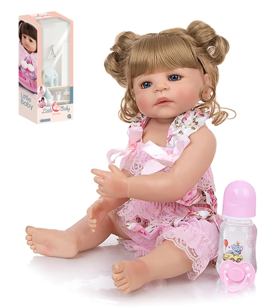 55CM HIGH SIMULATION SILICONE DOLL W/ACCESSERIES (THE DOLL WEARS A WIG, AND HAS REPRODUCTIVE ORGANS) - HP1177619