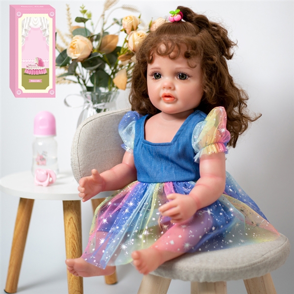 55CM HIGH SIMULATION SILICONE DOLL W/ACCESSERIES(THE DOLL HAS REPRODUCTIVE ORGANS) - HP1177686