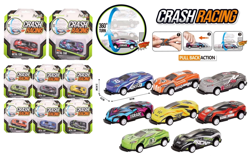 PULL BACK DIE-CAST BOUNCE CAR (8 ASST.) - HP1177825
