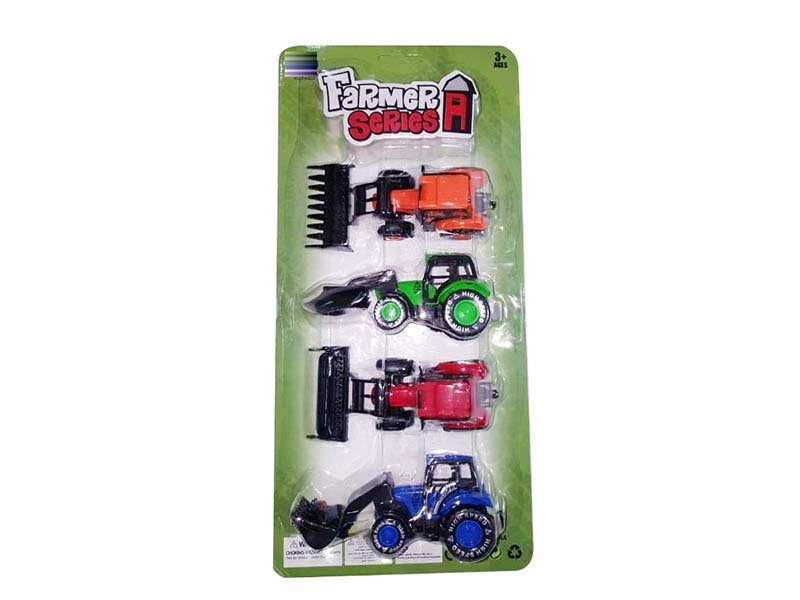 PULL BACK FARMER TRUCK 4PCS - HP1178658