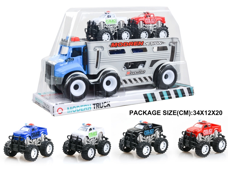FRICTION POLICE CAR W/FRICTION CAR 1PCS - HP1178959