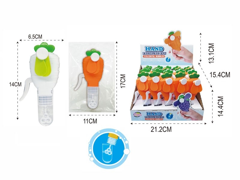 HAND PRESSURE FAN (20 PCS/DISPLAY BOX) - HP1179722