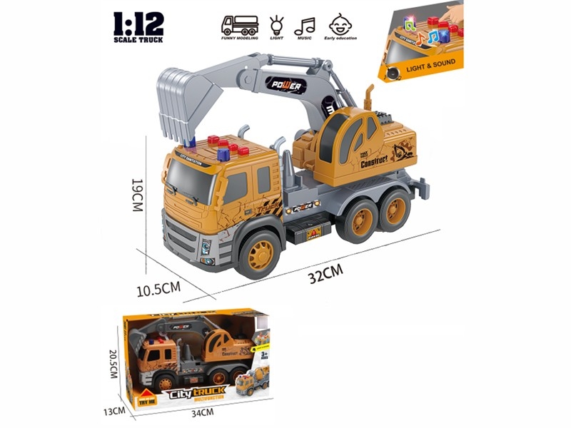 FRICTION CONSTRUCTION TRUCK W/LIGHT & SOUND (INCLUDED BATTERY) - HP1179902