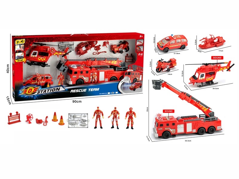 FIRE FIGHTING SET (W/LIGHT & SOUND, INCLUDED BATTERY) - HP1179930