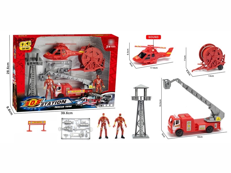 FIRE FIGHTING SET (W/LIGHT & SOUND, INCLUDED BATTERY) - HP1179939