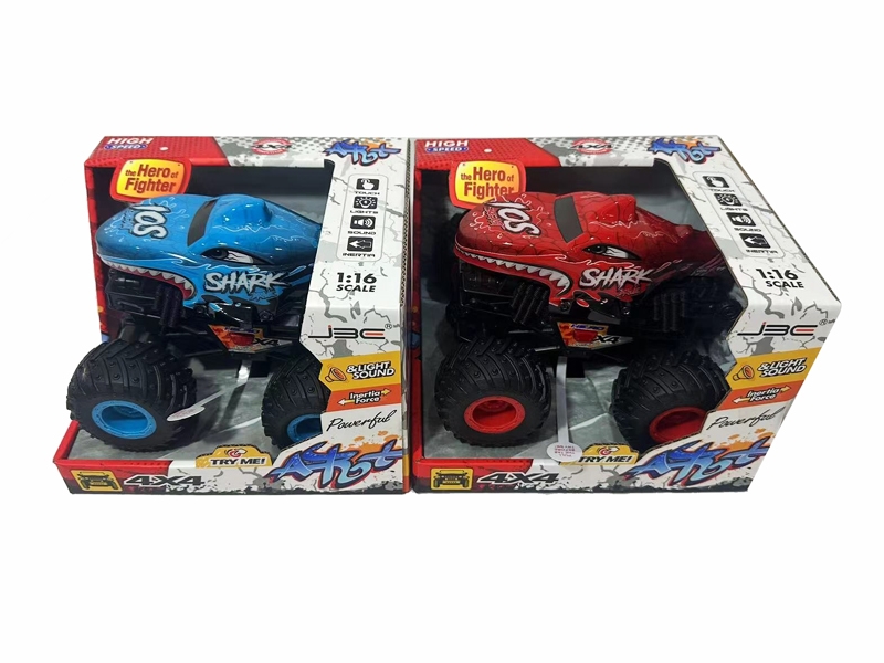 FRICTION STUNT CAR W/MUSIC & LIGHT（INCLUDED BATTERY）2COLOUR - HP1180200