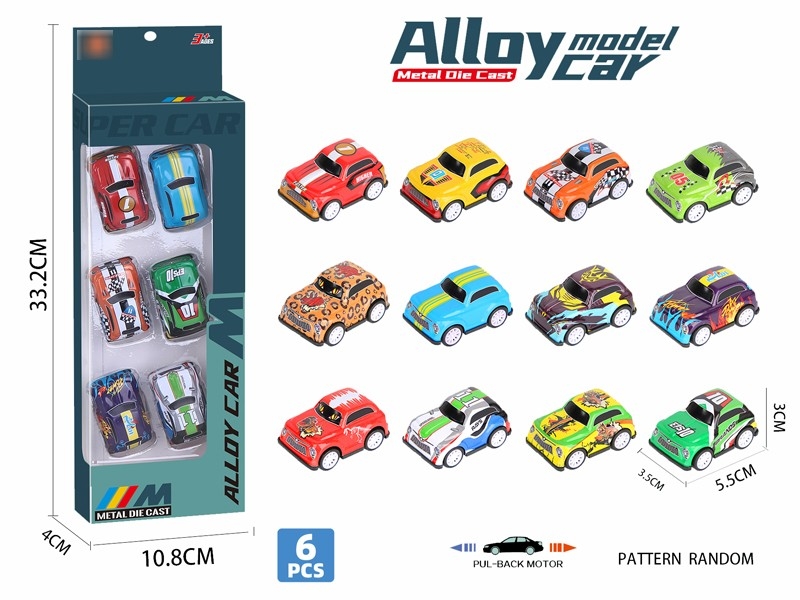 PULL BACK CAR 6PCS - HP1180466