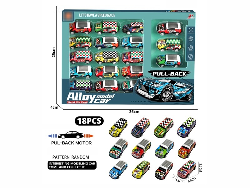 PULL BACK CAR 18PCS - HP1180468