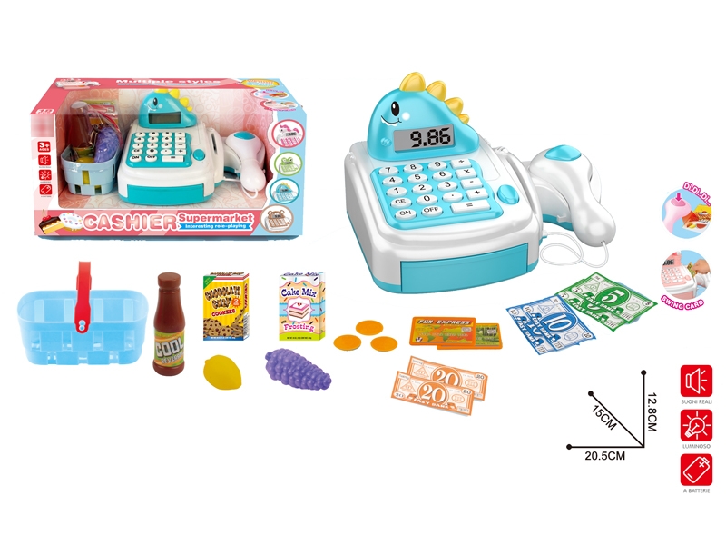 CASH REGISTER W/LIGHT & SOUND，NOT INCLUDE BATTERY - HP1181137