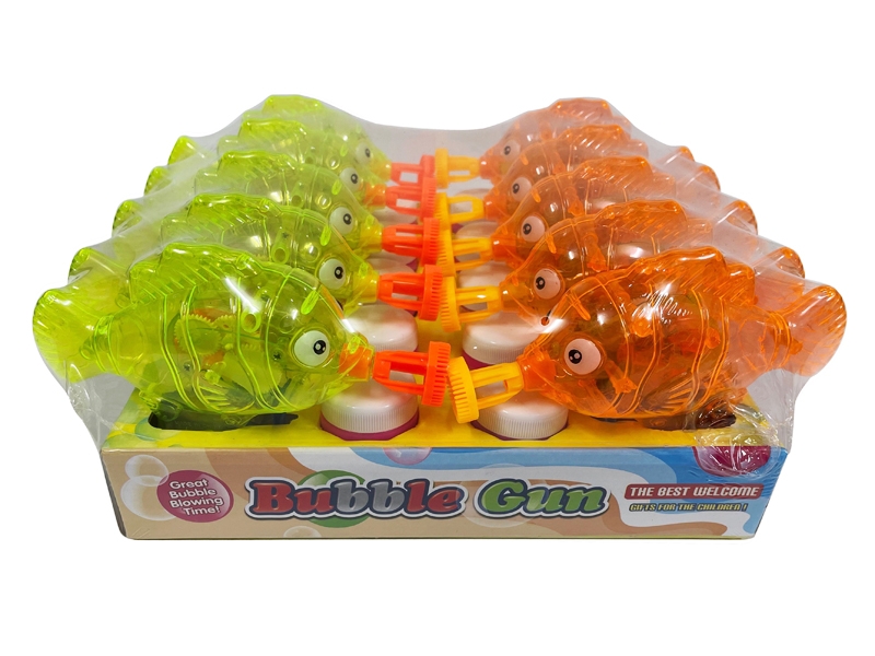 BUBBLE GUN W/LIGHT,10PCS/DISPLAY - HP1182542