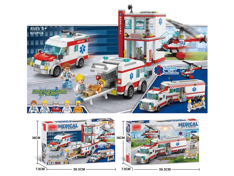 BUILDING BLOCKS 823PCS - HP1182888