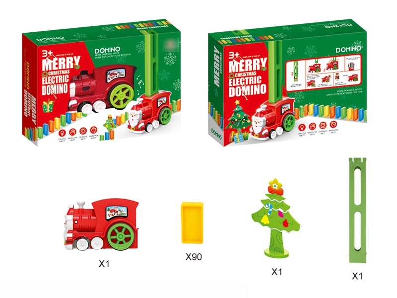 B/O TRAIN WITH DOMINO 90PCS - HP1182939