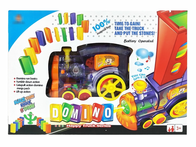 B/O TRAIN W/LIGHT, MUSIC &  DOMINO 80 PCS - HP1182947