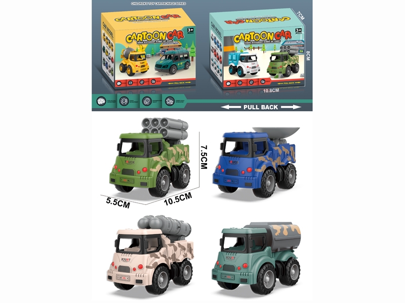 PULL BACK MILITARY VEHICLE（MYSTERY BOX） - HP1183368