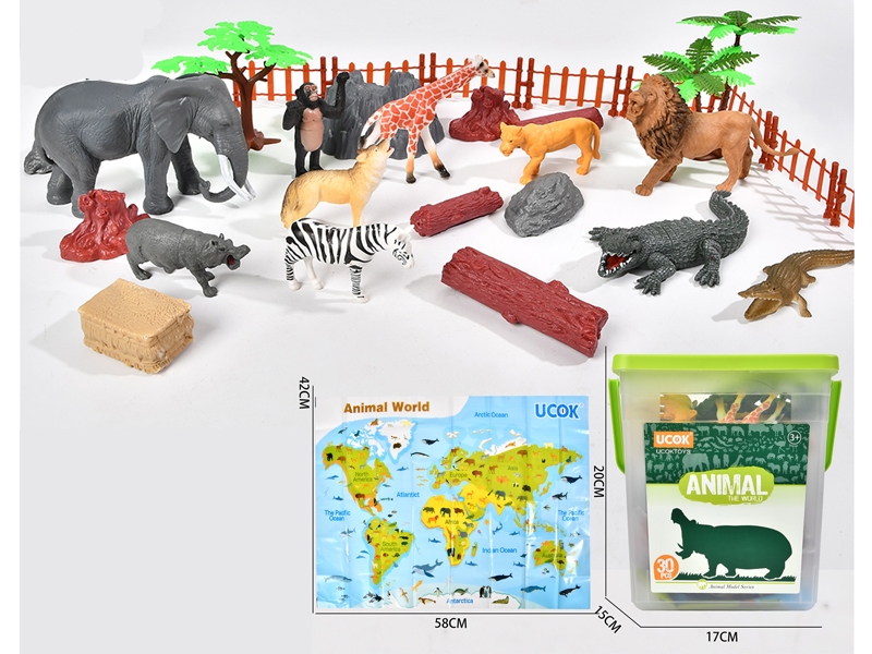 ANIMALS PLAY SET 30PCS - HP1184253