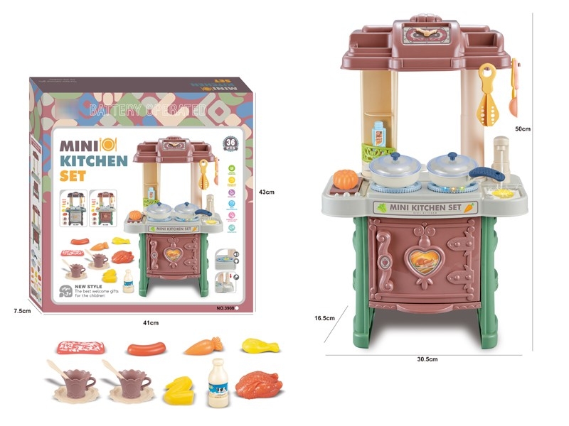 KITCHEN SET W/LIGHT & MUSIC  (THE FAUCET OUT OF THE WATER) - HP1184523