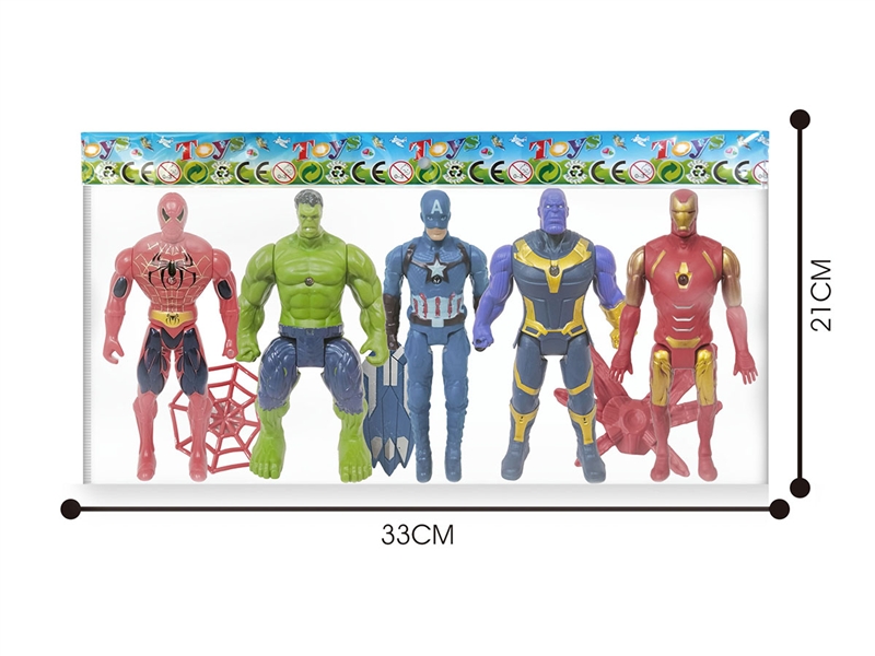16CM THE AVENGERS W/LIGHT,5PCS - HP1185948