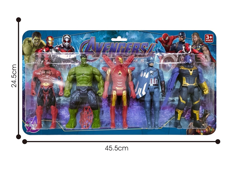 16CM THE AVENGERS W/LIGHT,5PCS - HP1185957
