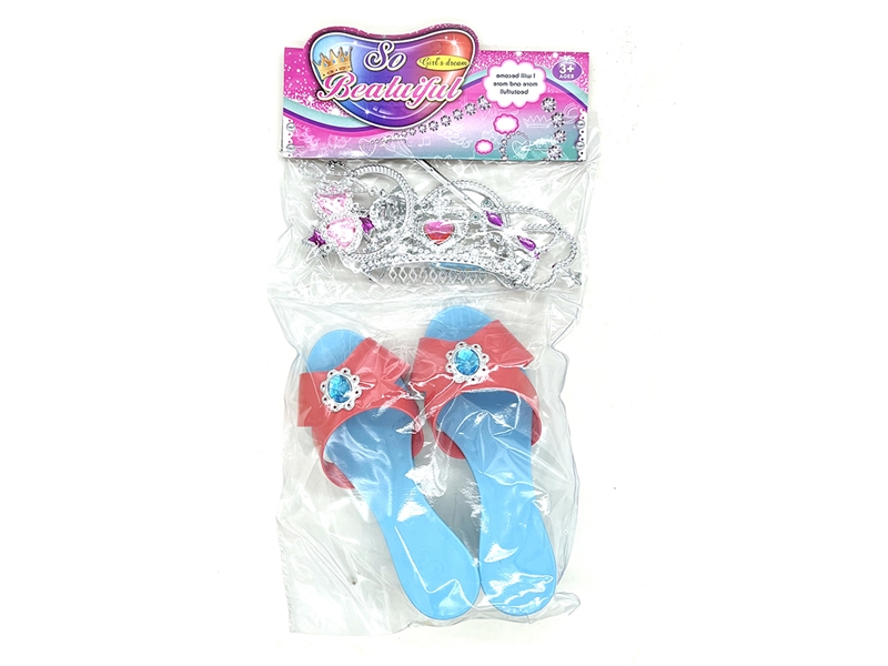 女孩过家家高跟鞋饰品套装（红蓝2色） - HP1186470
