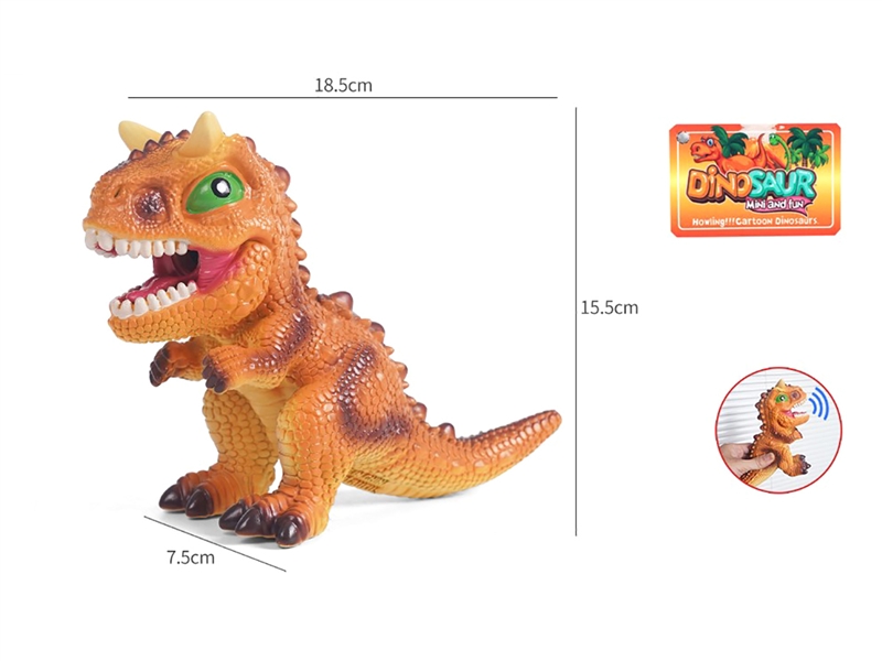 VINYL DINOSAUR W/WHISTLE,8ASST - HP1187415