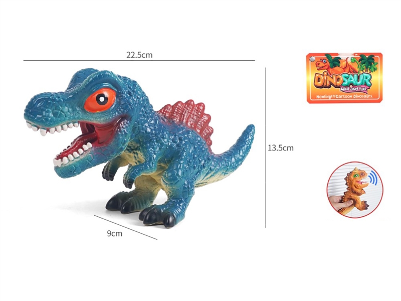 VINYL DINOSAUR W/WHISTLE,8ASST - HP1187416